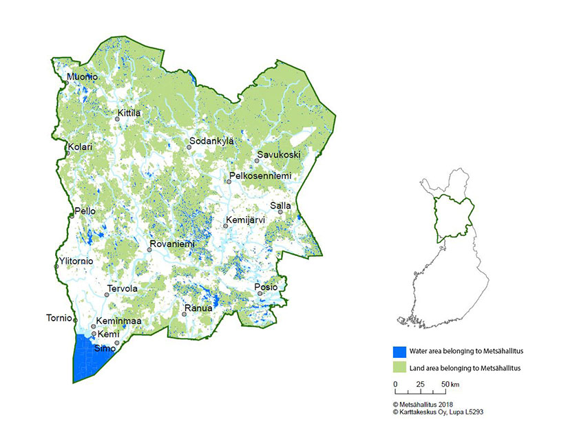 Map of the planning area