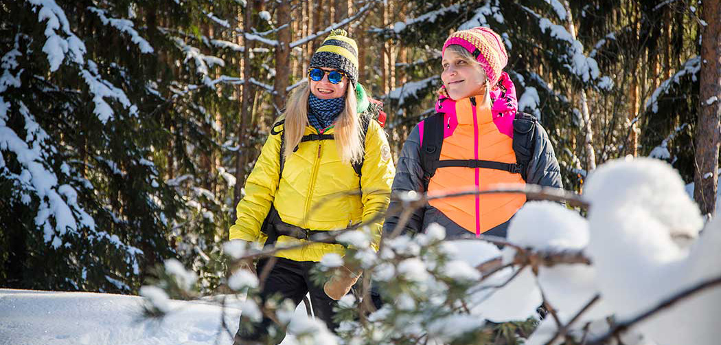 Talviretkellä Repovedellä. Kuva: Saara Lavi, Metsähallitus.