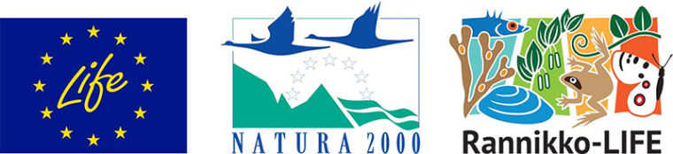 Logo av Europeiska unionen LIFE, Natura 2000 och Kust-LIFE.