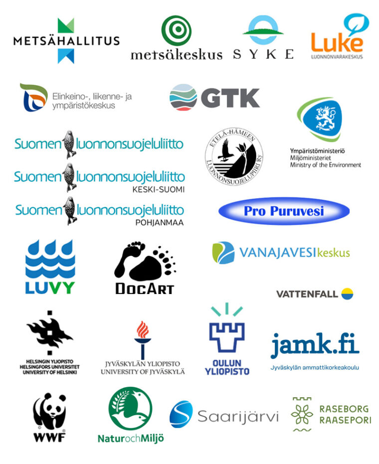A graphic representing the logos of the partners of the project.