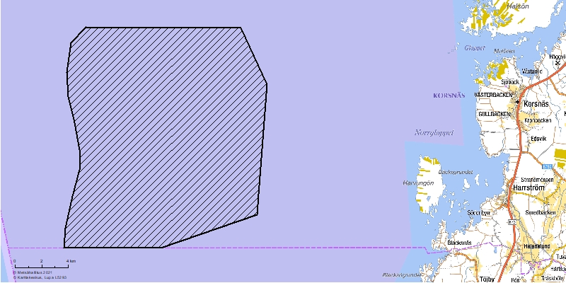 Korsnäs offshore wind farm project area