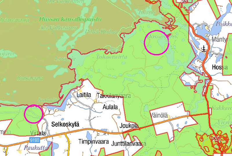 Metsähallituksen tontteja Hossaan - alueen teitä kunnostetaan |  Metsähallitus