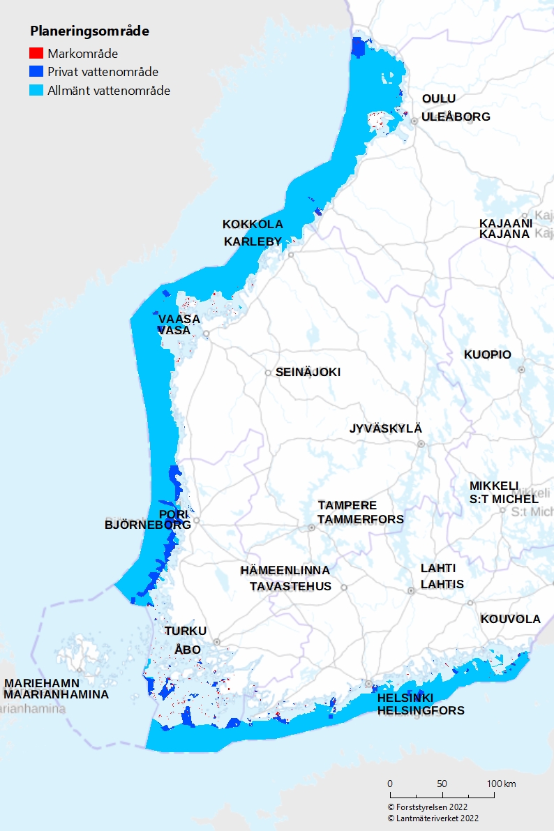 Karta över planeringsområde