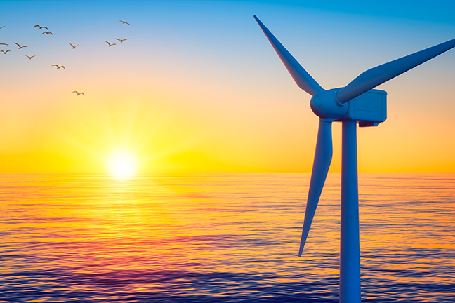 Offshore wind power.