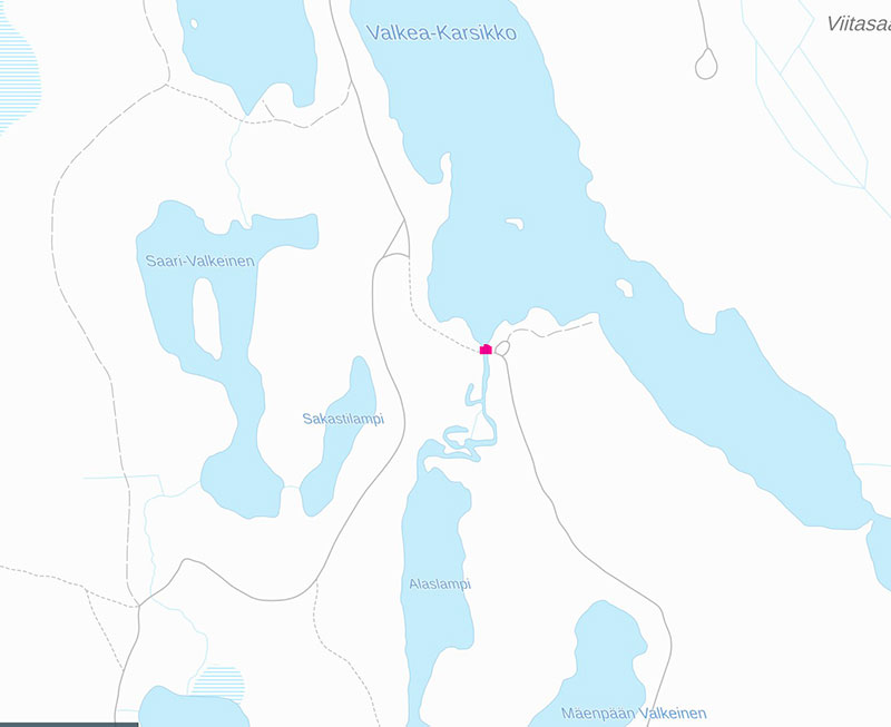 Sillan sijainti kartalla.